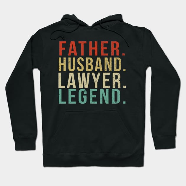 Lawyer Dad Vintage/ Father. Husband. Lawyer . Legend. Hoodie by PGP